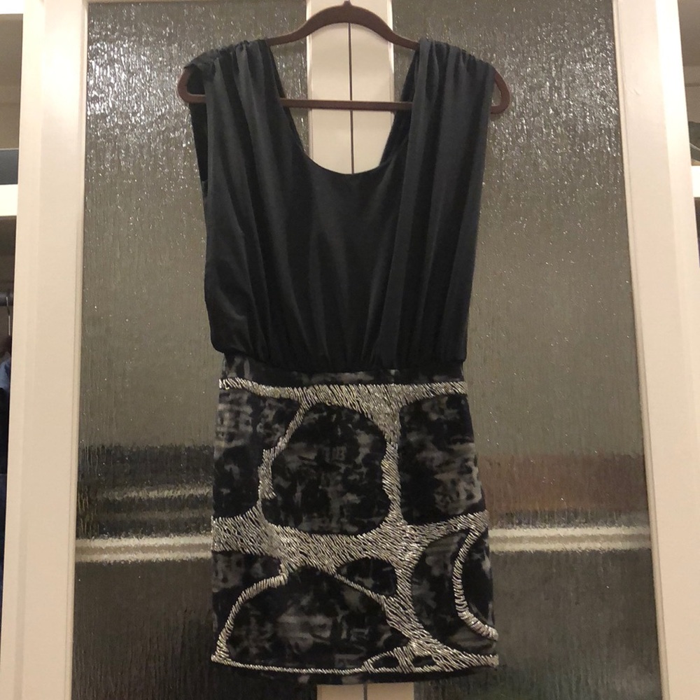 Ark & Co black mini dress